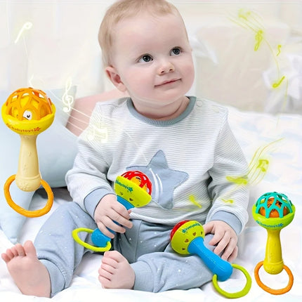 Baby Vibrating Bell Toy with Ringing Sound - Fine Motor Skills Grip Trainer, , Safe for Babies 0-3 Years Old, Baby Grip Training