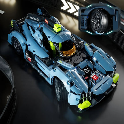 Building block toy sports car RC technology racing car 1:14DIY sports car building block assembly block car toy birthday gift