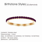 June-Amethyst / Rose Glod Color / 8