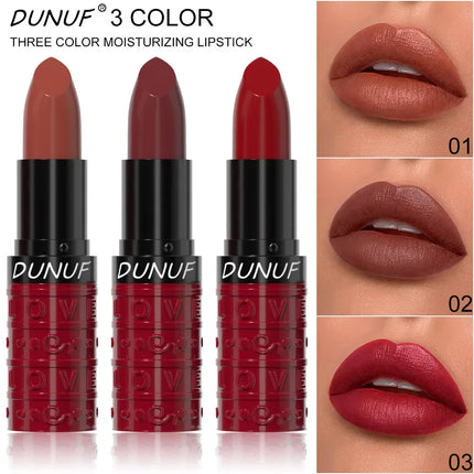 Velvet Sexy Lipstick Waterproof Long Wearing Non Transfer Sweat Proof Lip Gloss Moisturizing Hydration 3 Colors