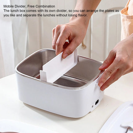 Electric Lunch Box Food Heater 1.8L Large Capacity SUS304 Liner 360° Cycle Balanced Heating Portable Food Warmer