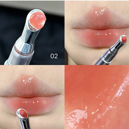 CACE Mirror Watery Crystal Jelly Lipgloss Lasting Moisturizing Lipstick Clear Lip Gloss Glass Lip Glaze Cosmetics Lip Stain Tint