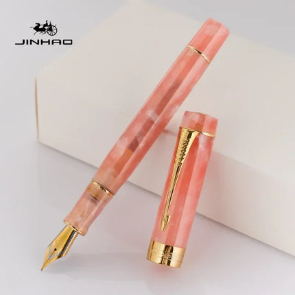 JINHAO 100 Centennial Resin Fountain Pen Arrow Shaped Pen Clip Golden Clip Business Office School Supplies Stationery PK 9019