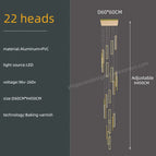 22 heads / black / Neutral light