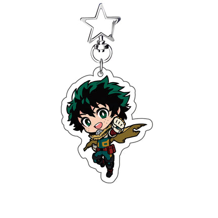 My Hero Academia Acrylic Keychain, Deku Bakugo Todoroki Charm, Boku no Hero Academia Anime Keyring, Bag Accessory, Gift