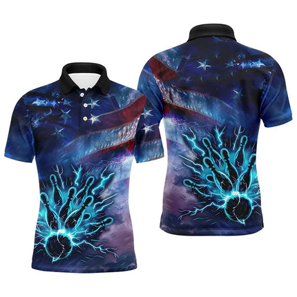 Bowling Game Jersey New Design Men Women Lapel Short Sleeve Polo Shirt Cool Graffiti Graphic Funny Personality Custom Top 2025