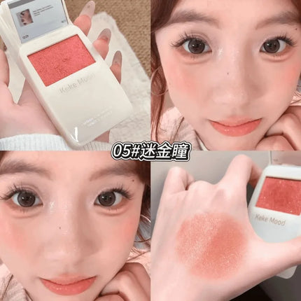 MP3 Slide Up Dough Cheek Texture Satin Powder Blusher Nude Makeup tender Naturally Rouge Powder Powder Blush Entropy Cream
