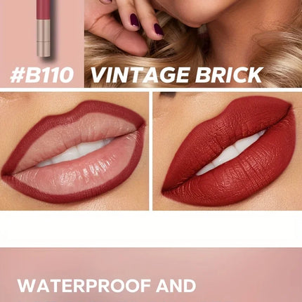 BEAUTY GLAZED 10 Color Nude Lip Liner Natural Long-Lasting Waterproof Matte Effect  Easy-To-Color and Non-Smudge Lip Liner