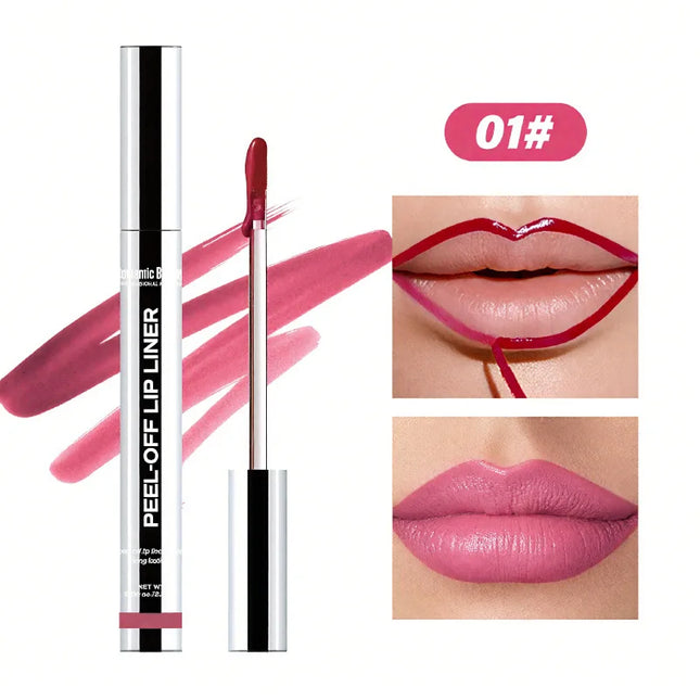 6 Color Peel Off Lip Liner Matte Waterproof Lip Gloss Long Lasting Transfer Proof Nourishing Formula for Comfortable Wear Beauty