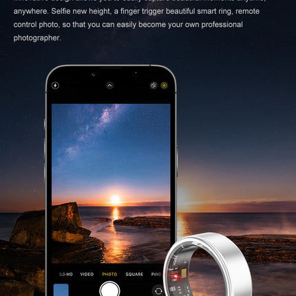 2026 New IP68 Waterproof Smart Ring for Men Women Health Tracking Power Battery Heart Rate Blood Oxygen Monitor for Android IOS