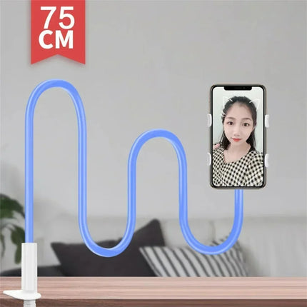 Lazy Gooseneck Long Arm Clip Bracket 360° Flexible Bedside Desktop Overhead Phone Holder For iPhone Samsung Live Stream