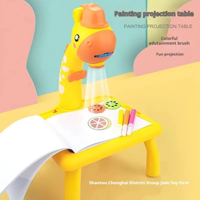 Electric Deer Projection Drawing Board Multi-Functional Writing Board Learning Drawing Can Erase Coloring Educational Toys