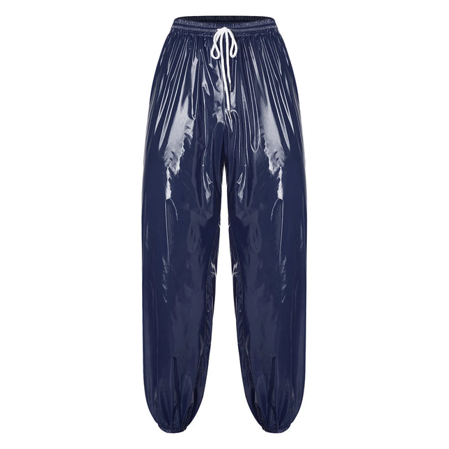 Men Waterproof Jogging Pants Elastic Waistband Track Trousers Short Pants for Dance Workout Beach Cycling Wear Sports Long Pants