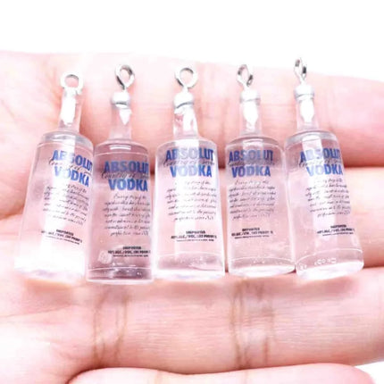 10pcs Simulation Bottle Charms For Pendant DIY Handmade Jewelry for Earring Necklace Keychain