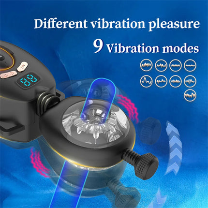 Wearable Male Masturbator Cup Automatic Thrusting Swing Vibrator Pocket Pussy Male Stroker Wireless Control Sex Toys for Men