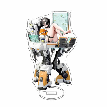 Anime Nikke Goddess Of Victory Figures Model Plate Sexy Girl Cute Girl Pattern Key Ring Acrylic Standing KeyChain for Women Men