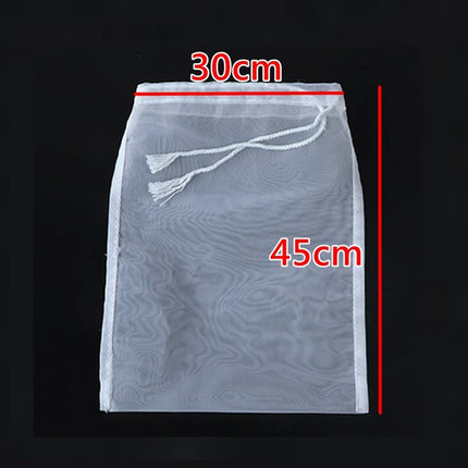 100/200/300/500Mesh Soy Milk Wine Filter Bag Nut Milk Bag Tea Coffee Oil Yogurt Filter Net Mesh Kitchen Food Reusable