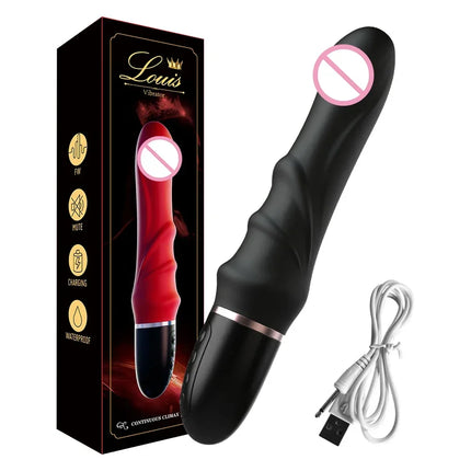 10 Modes Soft Silicone Vibrator Big Dildo Massager Female Masturbator for Couples G-spot Clitoral Stimulator Sex Toys for Women
