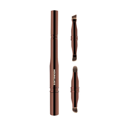 Hourglass Makeup Brush- No.25 Four-Head Multifunctional Brush Concealer Eyeshadow Eyebrow Brush Eyeliner Brush Makeup Brush