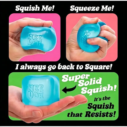 Trending Nee Doh Jellyfish & Cube Squish Toy, Soft Jelly Squeeze Stress Relief Fidget Toy, Sensory NeeDoh for Kids & Adults