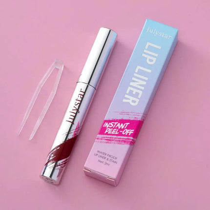 Tear-off Lip Liner Long Lasting Matte Lip Tint Waterproof and Sweat-proof Not Easy to Smudge Line Hook Lip Marker Makeup Pen