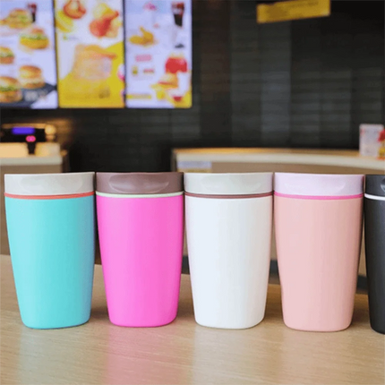 Drinkware Stainless Steel Thermos Bottle Portable Leak-Proof Vacuum Insulated Cup Reusable Fashion Coffee Mug Student