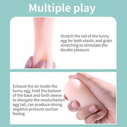 Laile Male Masturbation Egg, Portable Mini Pocket Pussy for Men, Disposable Sex Toy