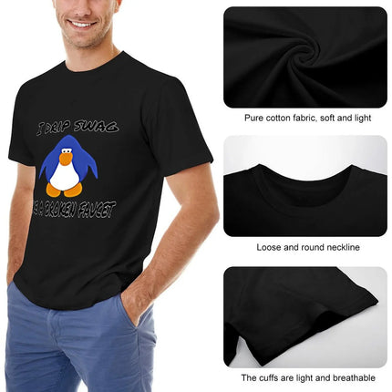 Club Penguin Swag T-Shirt graphic shirts custom shirt anime figures men's t-shirt tee shirts for men
