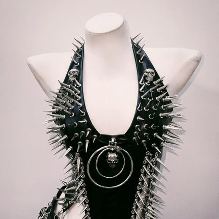 bustier top y2k fashion y2k clothes y2k crop top gothic clothes y2k top Rivets Tank Tops Skull top vintage tops gothic tank tops