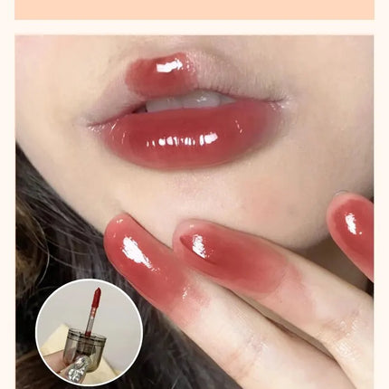 HERORANGEHR564 Enveloping Ice Night Mirror Lip Glaze Moisturizing and Moisturizing Lip Film Forming Quickly