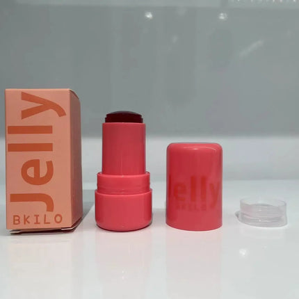 4 Colors Jelly Blush Stick Lip Balm Eyeshadow 3-in-1 Multi-Use Matte Blush Moisturize Brighten Lip Gloss Multi-Use Blush Makeup