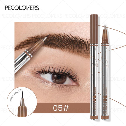 Long-Lasting Waterproof Eyebrow Pencils - Precision Microblading Liquid Eyebrow Tattoo Pencils with Fine Tips for Sketching