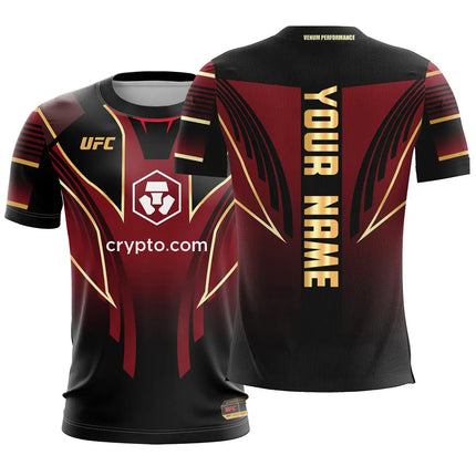 2026 New Customized Name UFC Boxing New Hot Selling Fans T-shirt Extreme Sports Round Neck Short Sleeve Casual Fashion Top