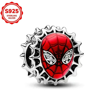 TOP 925 Sterling Silver Marvel Anime Avengers Lron Man Helmet Charms Fit Original Bracelet Womens Pendant Beads Jewelry Hot Gift