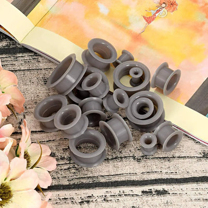 1Pair 3-48mm Silicone Ear Plugs and Tunnels Piercing Expander Piercing Tunnel Ear Tunnels Stretchers Ear Plug Ear Gauges