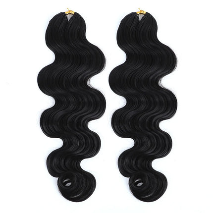 #4 Miracle Knots Chocolate Brown Body Wave Pre-Separated Crochet Human Hair Feather Extension Bundles For Braiding