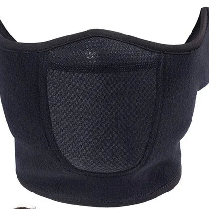 Fashion Winter Thermal Balaclava Full Face Mask Skiing Hat Bandana Hat Windproof Snowboard Scarves Women's Men Helmet Cap Black