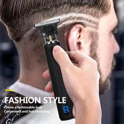 Hair Clipper Light Head Electric Hair Clipper Electric Hair Clipper Oil Head Hair Clipper Carving Mark Razor Factory LCD
