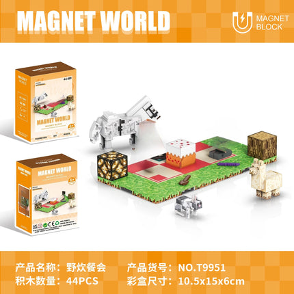 Building Blocks Zoo Magnetic World Series Educational Puzzle Toys for Boys & Girls Children's Playset gift