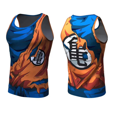 Dragon Ball  Anime Goku Cosplay 3D Tank Tops Men Summer Bodybuilding Streetwear Sleeveless Tops Unisex Fashion Casual Cool Vest