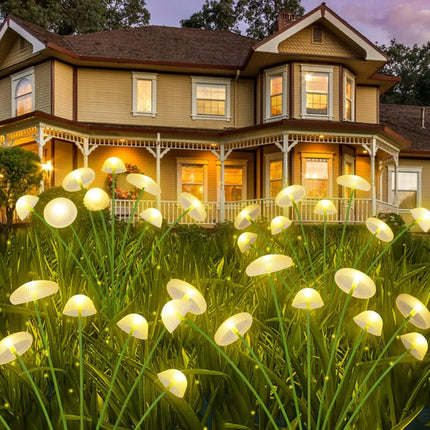 1pc Solar Mushroom Lights Dual Mode LED Waterproof Outdoor Garden Decor for Yard Patio Pathway Ambiance, Solar Garden Light