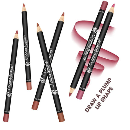 6-Color Plump Lip Liner, Soft, Bright, Rich, Silky, Smooth, Delicate, Waterproof, Easy Makeup, Portable Lipliner