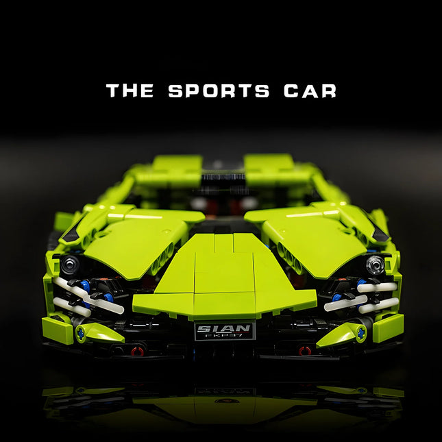 Technical Racing Sport Car Model Building Blocks technic adults 1:14 DIY Supercar Brick Puzzle Toys Kid Adult Gift（1314+granule）