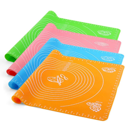 Extra Thick Large Silicone Baking Mat Non-Stick Pastry Mat Waterproof Dough Kneading Pad Rolling Mat Kitchen Baking Accessories