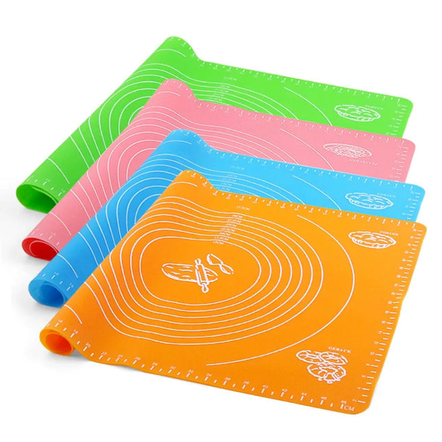 Extra Thick Large Silicone Baking Mat Non-Stick Pastry Mat Waterproof Dough Kneading Pad Rolling Mat Kitchen Baking Accessories