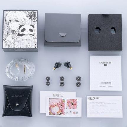 MOONDROP CHU II High Performance Dynamic Driver IEMs Interchangeable Cable in-Ear Headphone