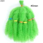 Green color / 12inch (30.48cm) / 4 Packs(40 Strands)