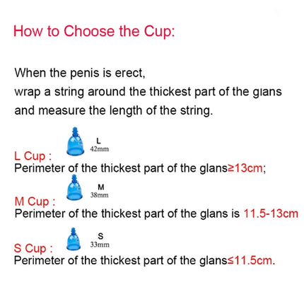 Male Penis Extender Vacuum Cup Set Glans Extension Penise Master Pump Sleeve Belt For Men Stretcher Enhancement Adult Product