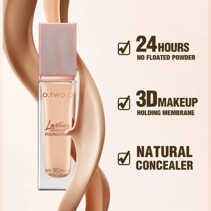O.TWO.O Foundation Cream Makeup Brush Moisturizing Oil-Free Long-Lasting Waterproof Concealer Full-coverage Foundation Makeup