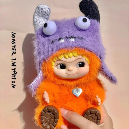 New Wakuku Plush Doll Keychain The Monsters Box Toy New Vinyl Doll Kawaii Backpack Pendant Decoration Case Gifts Cute wakuku